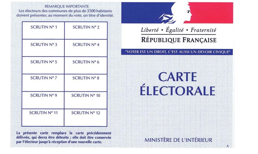 Présentation 99+ imagen carte électorale obligatoire fr.thptnganamst.edu.vn
